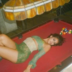 Jaded London Siren Dress In Moss