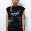 Jaded Man Tees Black Receipt Vest