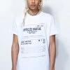 Jaded Man Tees White Receipt T-Shirt