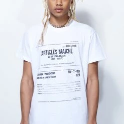 Jaded Man Tees White Receipt T-Shirt