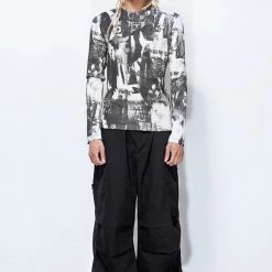 Jaded Man Tees Analogue Mesh Top