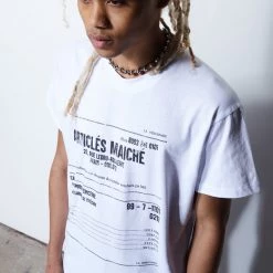 Jaded Man Tees White Receipt T-Shirt