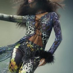 Jaded London The Volare Lace Up Duster Coats & Jackets