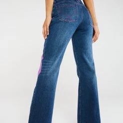 Jaded London Baby Girl Graffiti Print Low Rise Jeans