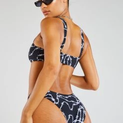 Jaded London Barbed Wire Print V-Front Bikini Bottoms