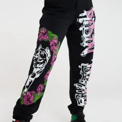 Jaded London Co-ords Ridin' Dirty Graffiti Print Cuffed Joggers