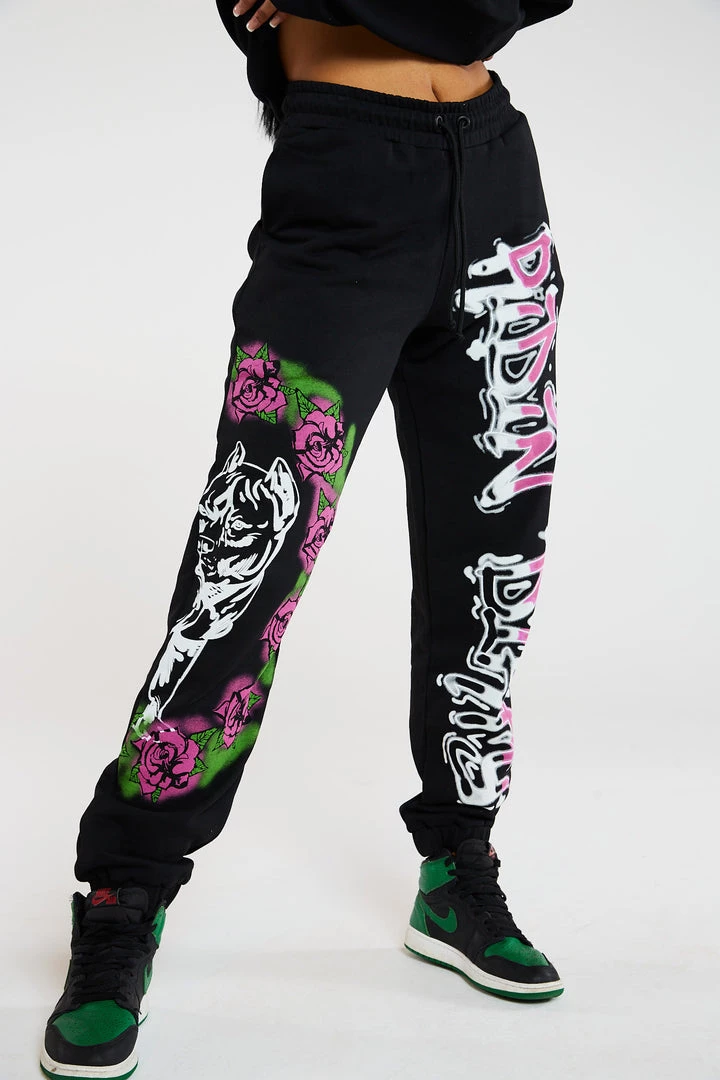 Jaded London Co-ords Ridin' Dirty Graffiti Print Cuffed Joggers 2 Jaded London Co-ords Ridin' Dirty Graffiti Print Cuffed Joggers