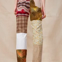 Jaded London Patchwork Tapestry Boyfriend Fit Jeans