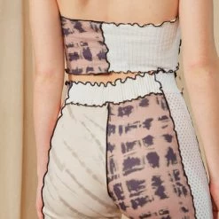 Jaded London Mixed Print Cut & Sew Halter Neck Top Tops