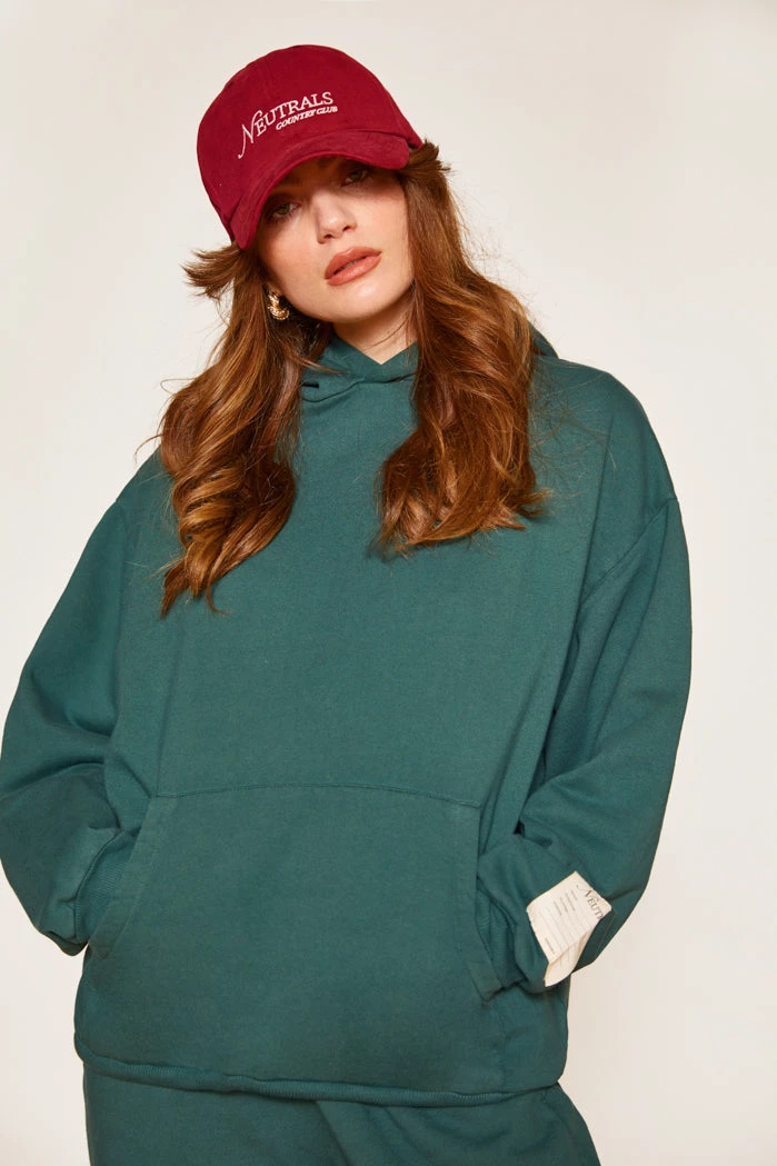 Jaded London NTRLS Dark Green Oversized Hoodie 3 Jaded London NTRLS Dark Green Oversized Hoodie