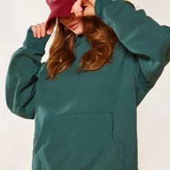 Jaded London NTRLS Dark Green Oversized Hoodie 9 Jaded London NTRLS Dark Green Oversized Hoodie