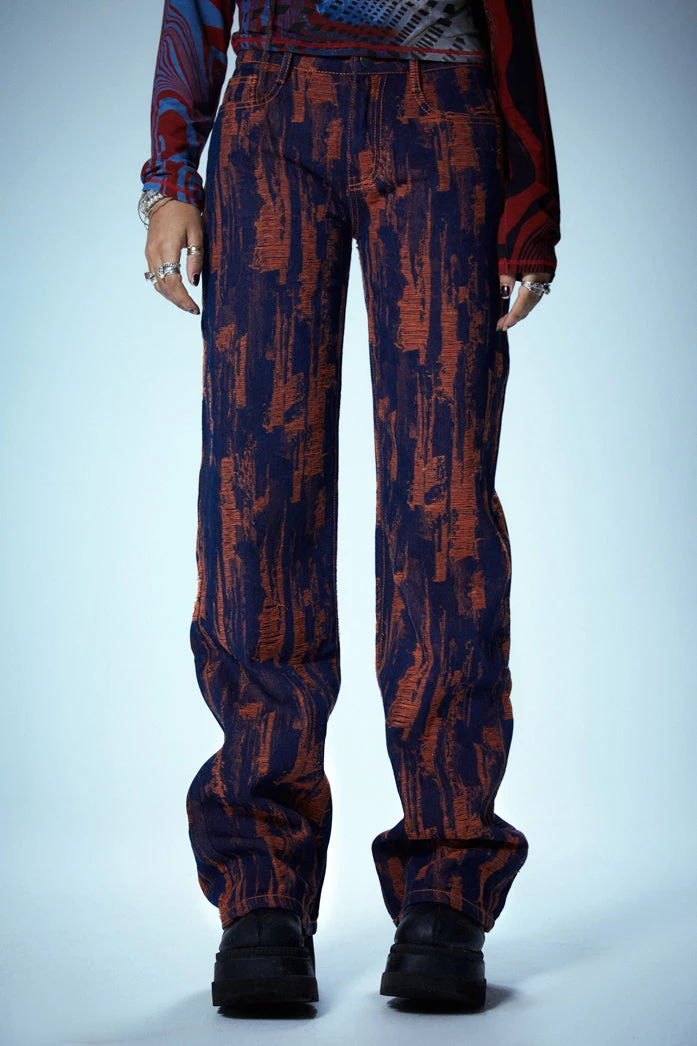 Jaded London Laddered Low Waist Jeans 2 Jaded London Laddered Low Waist Jeans