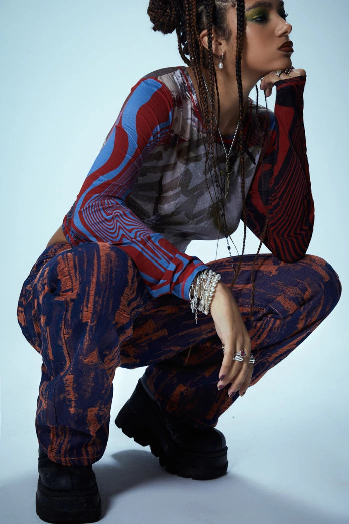 Jaded London Laddered Low Waist Jeans 4 Jaded London Laddered Low Waist Jeans