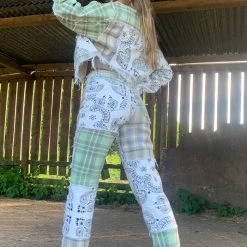 Jaded London Patchwork Bandana Boyfriend Jeans