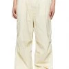 Jaded Man Eden Ecru Parachute Cargo Pants