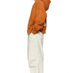 Jaded Man Eden Ecru Parachute Cargo Pants