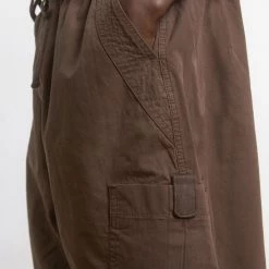 Jaded Man Brown Parachute Cargo Shorts