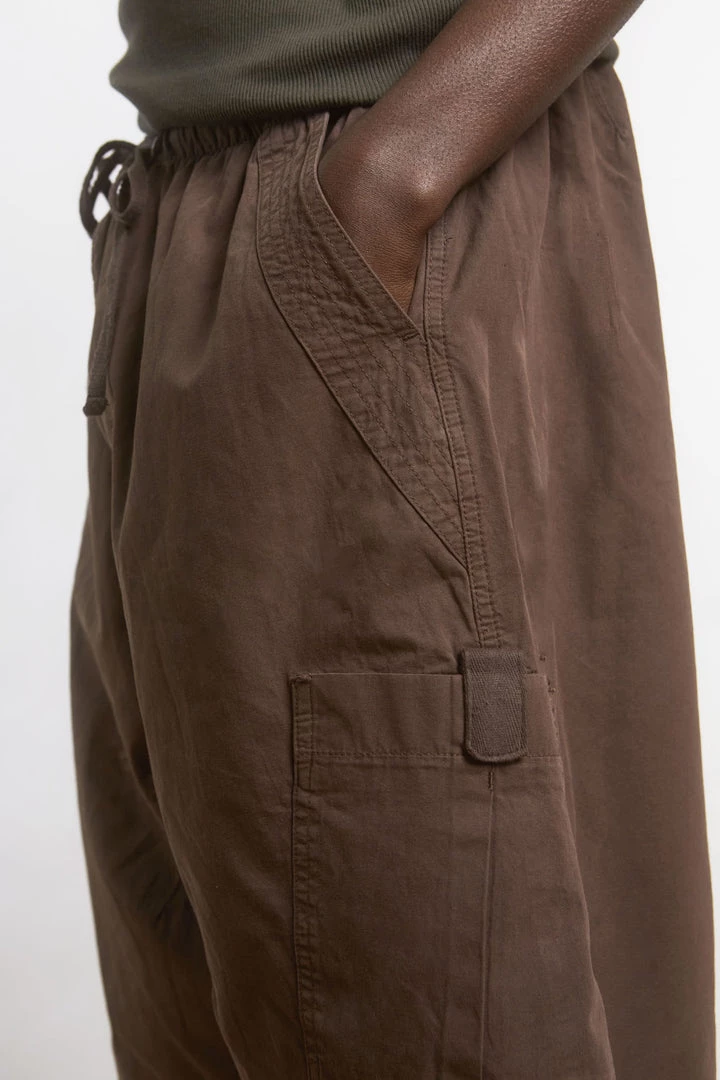 Jaded Man Brown Parachute Cargo Shorts 2 Jaded Man Brown Parachute Cargo Shorts