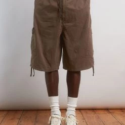 Jaded Man Brown Parachute Cargo Shorts 8 Jaded Man Brown Parachute Cargo Shorts