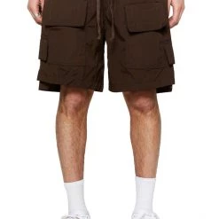 Jaded Man Chocolate Brown Trail Cargo Shorts