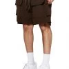 Jaded Man Chocolate Brown Trail Cargo Shorts