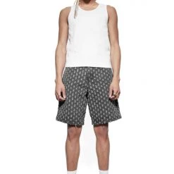 Jaded Man Vintage Black Distressed Skate Shorts