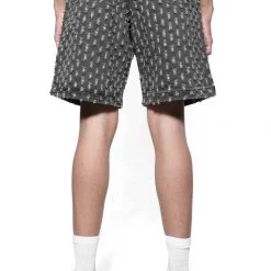 Jaded Man Vintage Black Distressed Skate Shorts