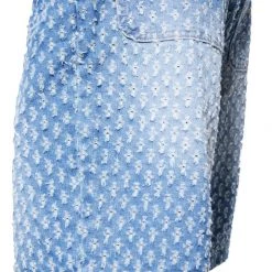 Jaded Man Light Blue Distressed Skate Shorts