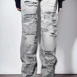 Jaded Man Sand Blast Blue Avalanche Jeans Denim