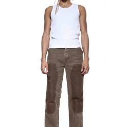 Jaded Man Denim Vintage Brown Rodeo Flared Carpenters