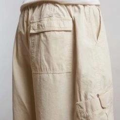 Jaded Man Ecru Parachute Cargo Shorts 9 Jaded Man Ecru Parachute Cargo Shorts