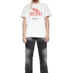 Jaded Man Tees Vintage White Texas T-Shirt