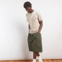 Jaded Man Khaki Parachute Cargo Shorts