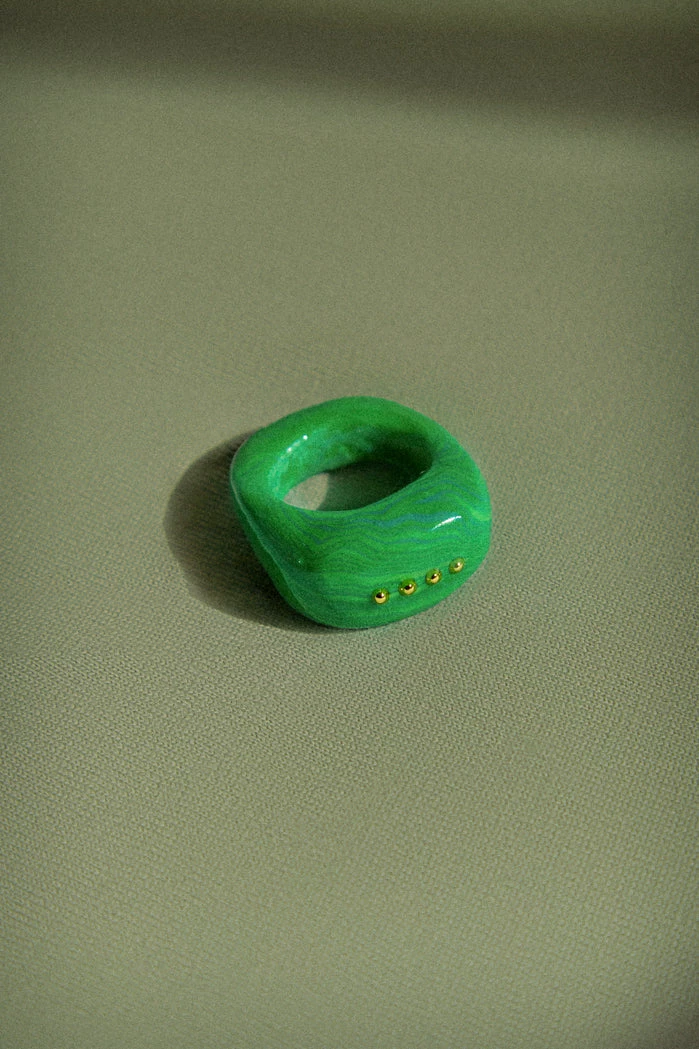 Phase Green Swirl Ring Accessories 1 Phase Green Swirl Ring Accessories