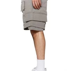 Jaded Man Ash Grey Trail Cargo Shorts 6 Jaded Man Ash Grey Trail Cargo Shorts