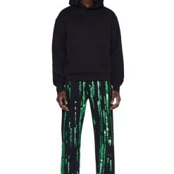 Jaded Man Green Encryption Denim