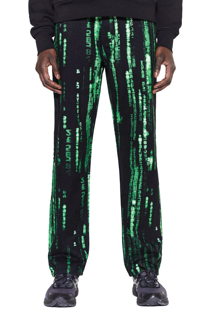 Jaded Man Green Encryption Denim 1 Jaded Man Green Encryption Denim