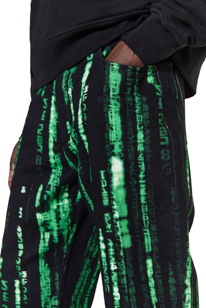 Jaded Man Green Encryption Denim 3 Jaded Man Green Encryption Denim