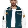 Jaded Man Forest Green Rodeo Varsity Jacket