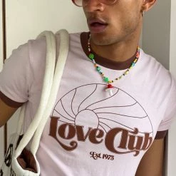 Jaded Man Pink Love Club Ringer T Shirt Tees