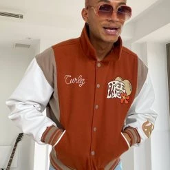 Jaded Man The Free Love Varsity Jacket Coats & Jackets