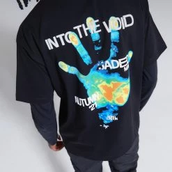 Jaded Man Tees Hand Print Into The Void T-Shirt