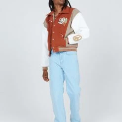 Jaded Man The Free Love Varsity Jacket Coats & Jackets