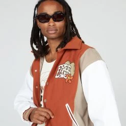 Jaded Man The Free Love Varsity Jacket Coats & Jackets