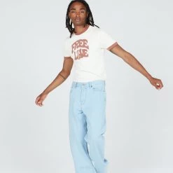 Jaded Man Tees Free Love Ringer T-shirt