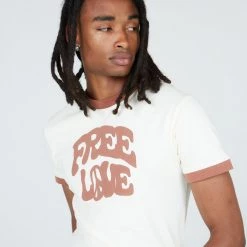 Jaded Man Tees Free Love Ringer T-shirt