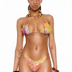 Jaded London Beach & Swimwear Savannah Frill Triangle Bikini Top