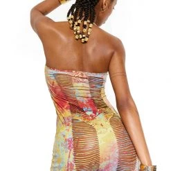 Jaded London Savannah Slashed Halter Dress Dresses