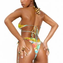 Jaded London Citrus Halter Bikini Top Beach & Swimwear
