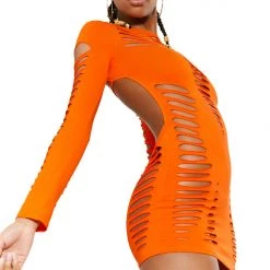 Jaded London Montego Dress In Tango